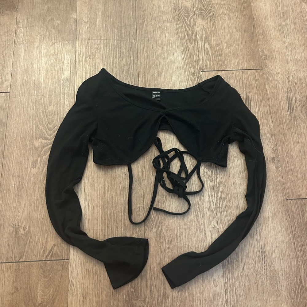 Black bra top